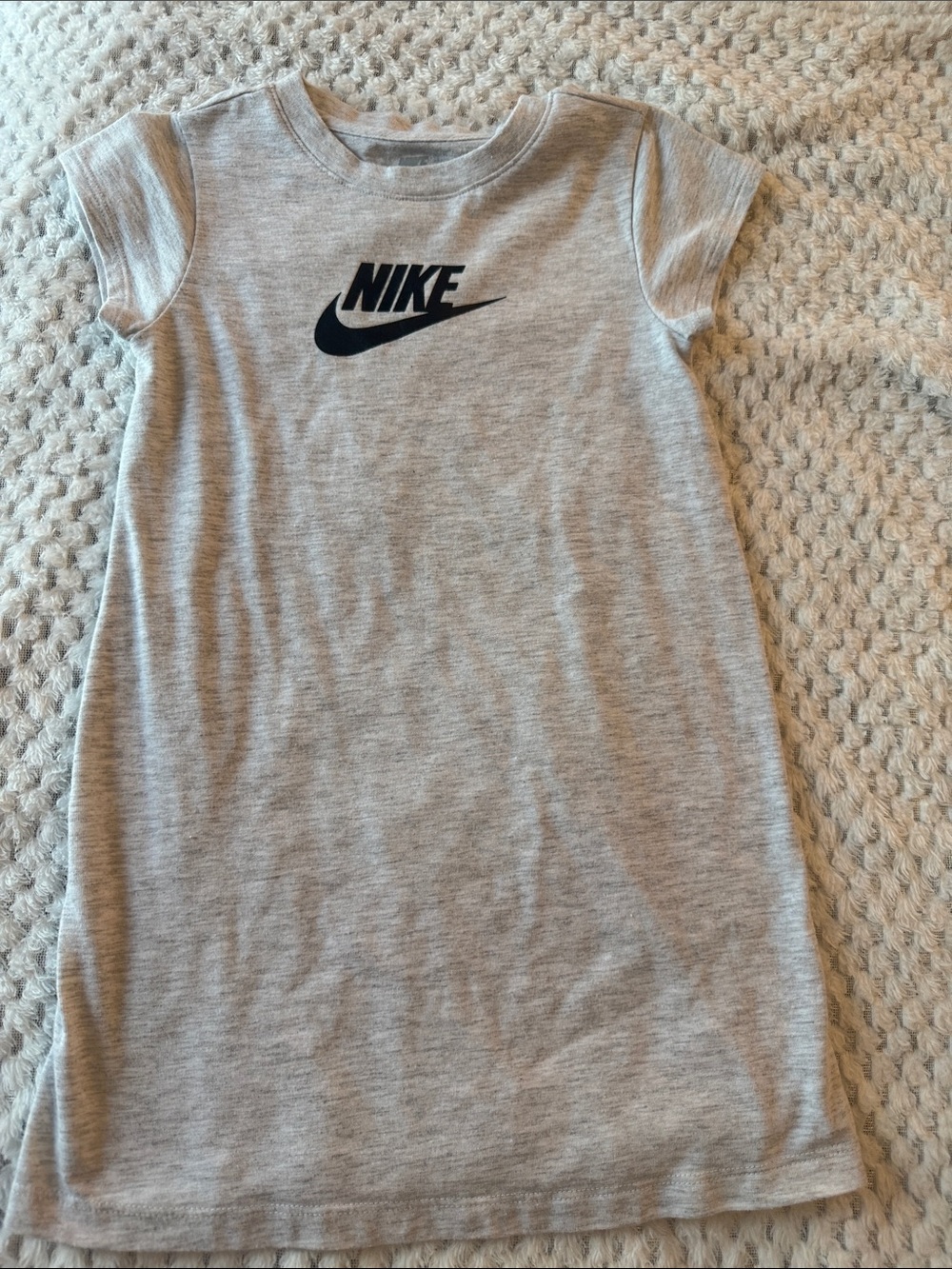 Nike Gray Tee Dress with Black Logo